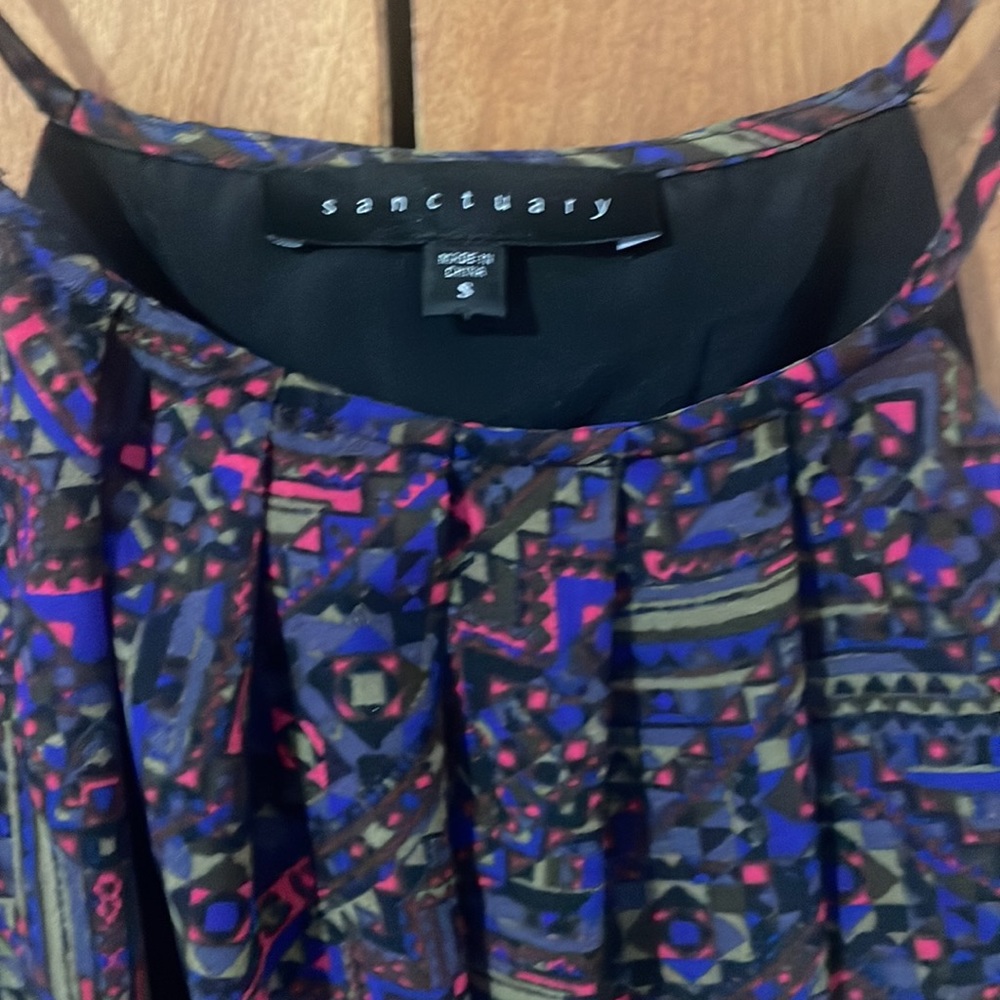 Sanctuary Pattern Halter Racerback Tank - Picture 2 of 4